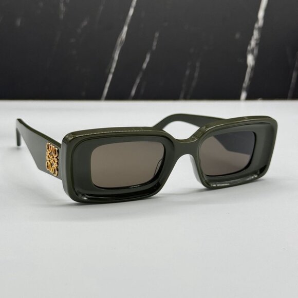 NEW LW40101I 96E LOEWE SUNGLASSES SHINY GREEN WOMEN EYEWEAR LOEWE